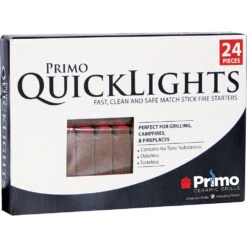 Primo Quick Lights Charcoal Firestarters - 24-Piece Box -Kitchen BBQ Sale Primo Quick Lights Charcoal Firestarters 24 Piece Box 609