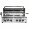 Sole Gourmet TR Series 38-Inch 4-Burner Built-In Propane Gas Grill With Rotisserie And LED Lights