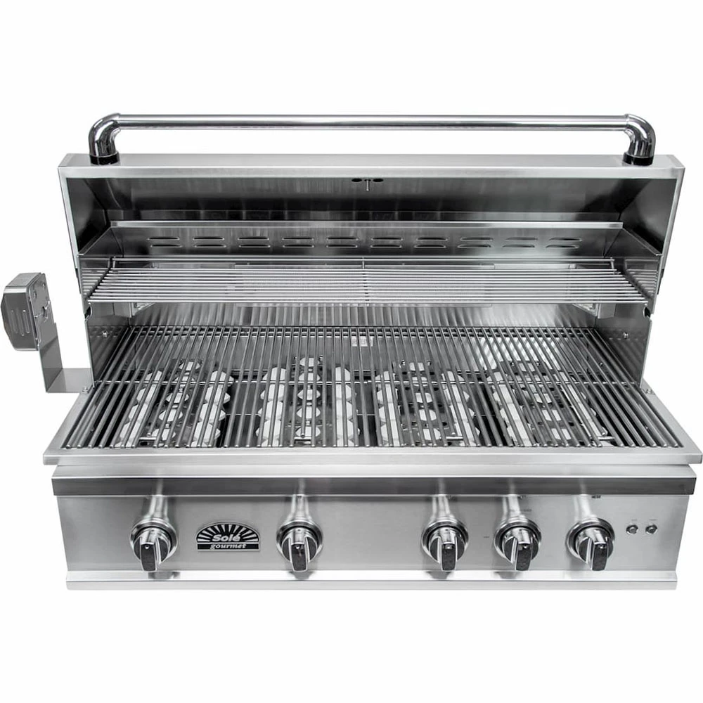 Sole Gourmet TR Series 38-Inch 4-Burner Built-In Propane Gas Grill With Rotisserie And LED Lights 5 Sole Gourmet TR Series 38-Inch 4-Burner Built-In Propane Gas Grill With Rotisserie And LED Lights - Image 3