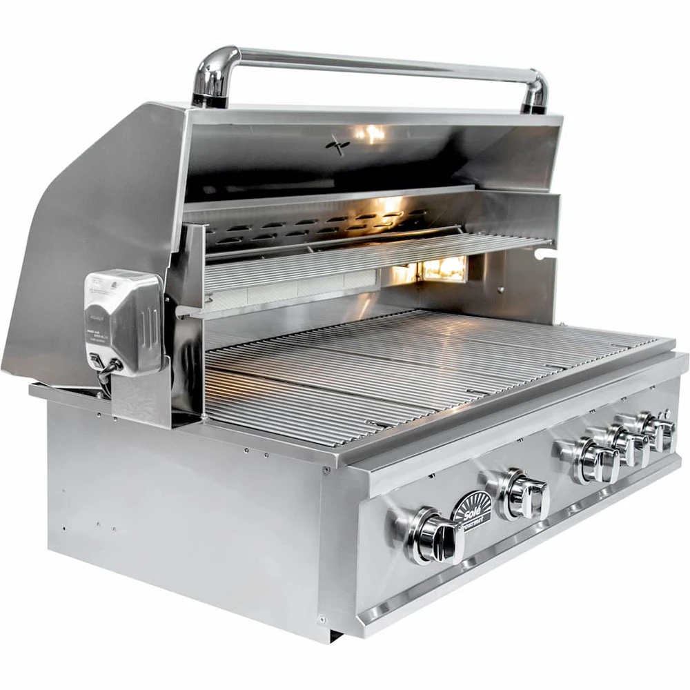 Sole Gourmet TR Series 38-Inch 4-Burner Built-In Propane Gas Grill With Rotisserie And LED Lights 9 Sole Gourmet TR Series 38-Inch 4-Burner Built-In Propane Gas Grill With Rotisserie And LED Lights - Image 7