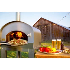 Sole Gourmet Italia X-Large 32-Inch Freestanding Wood-Fired Outdoor Pizza Oven -Kitchen BBQ Sale SOITALIA 04W