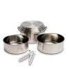 Solo Stove Stainless Steel 3 Pot Set For Camping