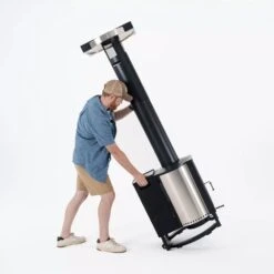 Solo Stove 72,000 BTU Pellet-Fueled Freestanding Tower Patio Heater -Kitchen BBQ Sale SSTower Tilt Move