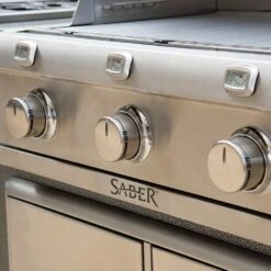 Saber Grills Stainless 500 32-Inch 3-Burner Built-In Infrared Natural Gas Grill 19 Saber Grills Stainless 500 32-Inch 3-Burner Built-In Infrared Natural Gas Grill -Kitchen BBQ Sale Saber Grills Stainless 500 3 Burner Built In Gas Grill R50SB0417 Control Panel