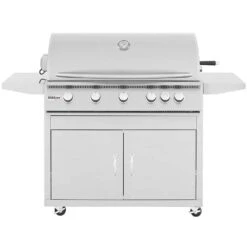 Summerset Grills Sizzler 40-Inch 5-Burner Freestanding Natural Gas Grill With Rear Infrared Burner