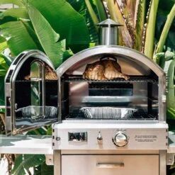 Summerset Grills Freestanding Propane Gas Stainless Steel Outdoor Pizza Oven 21 Summerset Grills Freestanding Propane Gas Stainless Steel Outdoor Pizza Oven -Kitchen BBQ Sale Summerset Grills SS OVFS LP Freestanding Propane Gas Stainless Steel Outdoor Pizza Oven Open