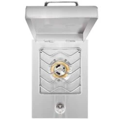 Summerset Grills 15,000 BTU Drop-In Natural Gas Single Side Burner With Removable Hinged Lid -Kitchen BBQ Sale Summerset Grills SSB1 NG 15 000 BTU Drop In Natural Gas Single Side Burner with Removable Hinged Lid Top View