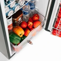 Summerset Grills 21-Inch 4.5 Cu. Ft. Capacity Stainless Steel Refrigerator With Locking Door & Towel Bar Handle - Right Hinge -Kitchen BBQ Sale Summerset Grills SSRFR 21D 21 Inch 4 5 Cu Ft Capacity Stainless Steel Refrigerator with Locking Door Towel Bar Handle Right Hinge Crisper Drawer