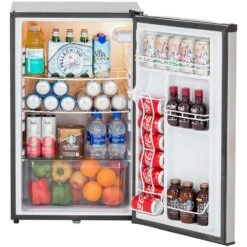 Summerset Grills 21-Inch 4.5 Cu. Ft. Capacity Stainless Steel Refrigerator With Locking Door & Towel Bar Handle - Right Hinge -Kitchen BBQ Sale Summerset Grills SSRFR 21D 21 Inch 4 5 Cu Ft Capacity Stainless Steel Refrigerator with Locking Door Towel Bar Handle Right Hinge Open Stocked