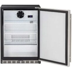 Summerset Grills 24-Inch 5.3 Cu. Ft. Capacity Outdoor Rated Refrigerator With Locking Door & Towel Bar Handle - Right Hinge -Kitchen BBQ Sale Summerset Grills SSRFR 24S 24 Inch 5 3 Cu Ft Capacity Stainless Steel Outdoor Rated Refrigerator with Locking Door Towel Bar Handle Right Hinge Open