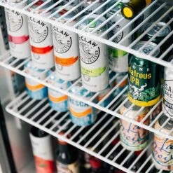 Summerset Grills 24-Inch 5.3 Cu. Ft. Capacity Outdoor Rated Refrigerator With Locking Door & Towel Bar Handle - Right Hinge -Kitchen BBQ Sale Summerset Grills SSRFR 24S 24 Inch 5 3 Cu Ft Capacity Stainless Steel Outdoor Rated Refrigerator with Locking Door Towel Bar Handle Right Hinge Shelf Detail