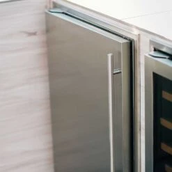 Summerset Grills 24-Inch 5.3 Cu. Ft. Capacity Outdoor Rated Refrigerator With Locking Door & Towel Bar Handle - Left Hinge -Kitchen BBQ Sale Summerset Grills SSRFR 24SR 24 Inch 5 3 Cu Ft Capacity Stainless Steel Outdoor Rated Refrigerator with Locking Door Towel Bar Handle Left Hinge Lifestyle