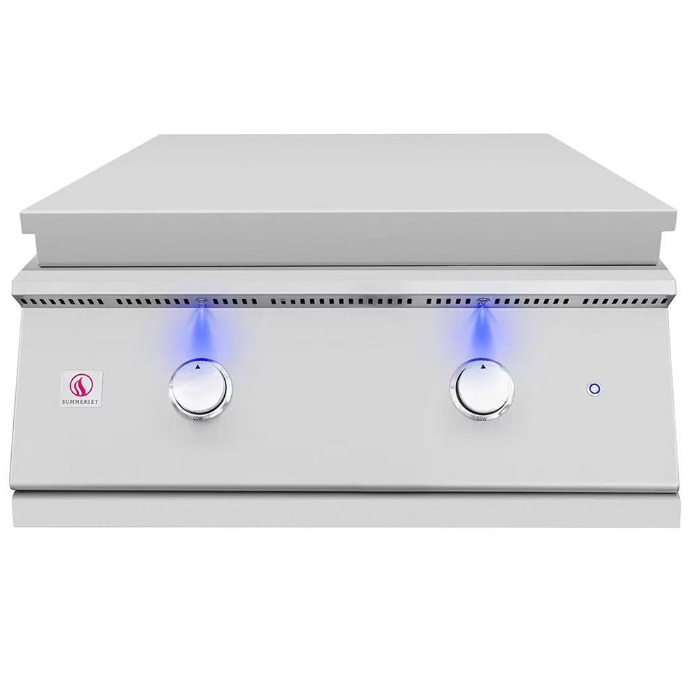 Summerset Grills Sizzler Pro 30-Inch 2-Burner Built-In Natural Gas Commercial Style Flat Top Griddle 4 Summerset Grills Sizzler Pro 30-Inch 2-Burner Built-In Natural Gas Commercial Style Flat Top Griddle - Image 2