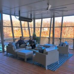 SunStar 48-Inch 35,000 BTU Natural Gas Infrared Patio Heater With Switch, Remote And Adjustable Mounting Kit -Kitchen BBQ Sale SunStar 48 Inch 35 000 BTU Natural Gas Infrared Patio Heater with Switch Remote and Adjustable Mounting Kit N10 SGL1560 Lifestyle