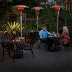 Sunglo 40,000 BTU Propane Gas Portable Patio Heater - Black -Kitchen BBQ Sale Sunglo 40000 BTU Propane Gas Portable Patio Heater Black A270BK Lifestyle