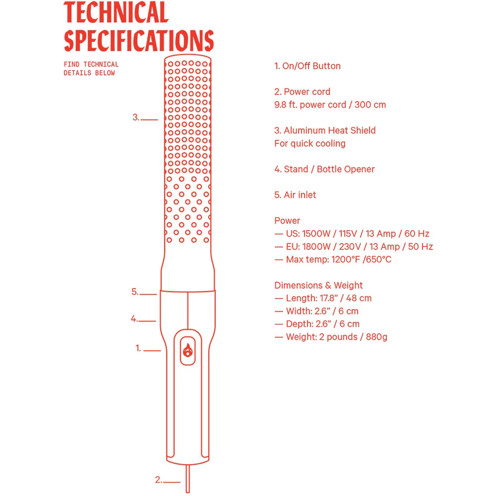 The Original Looftlighter Electric Charcoal Lighter & Firestarter, Ignites Charcoal In Under 60 Seconds 8 The Original Looftlighter Electric Charcoal Lighter & Firestarter, Ignites Charcoal In Under 60 Seconds - Image 6