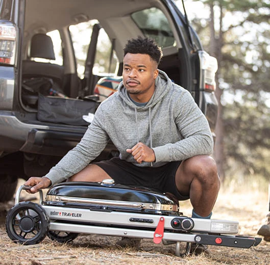 Weber Grills Traveler Portable Propane Gas Grill - Bright Red 11 Weber Grills Traveler Portable Propane Gas Grill - Bright Red - Image 9