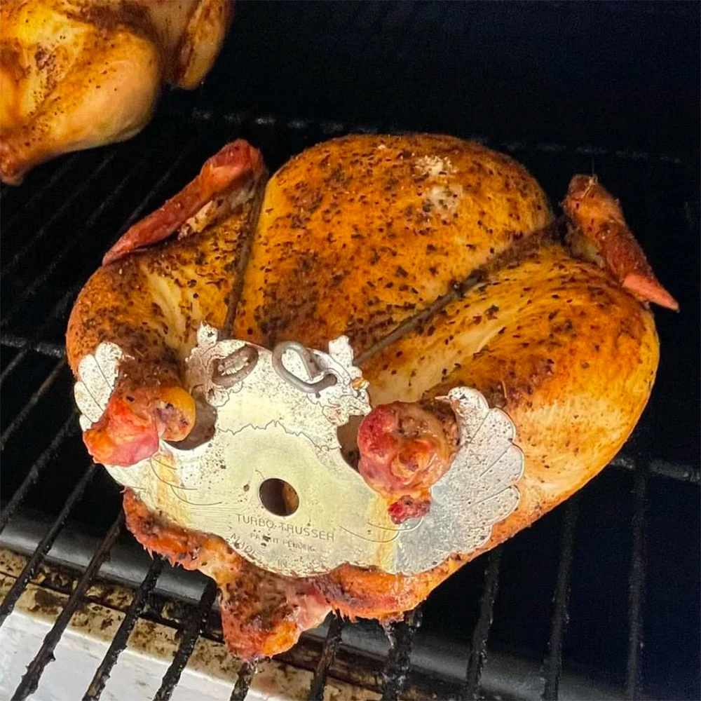 Turbo Trusser For Whole Chicken - Truss Poultry In Ovens, BBQ Smokers, BBQ Grills, Roasters, Rotisserie Kits, And Deep Fryers 6 Turbo Trusser For Whole Chicken - Truss Poultry In Ovens, BBQ Smokers, BBQ Grills, Roasters, Rotisserie Kits, And Deep Fryers - Image 4