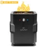 Ukiah Tailgater II 15-Inch 48,000 BTU Battery-Powered Propane Gas Square Portable Fire Pit With 2.1 Bluetooth Speaker - Black