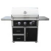 Wildfire Ranch Pro 30-Inch Black 304 Stainless Steel Freestanding Propane Gas Grill