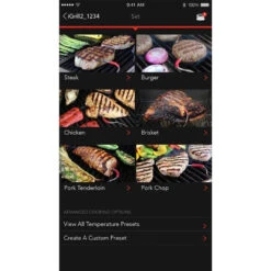 Weber Grills IGrill 3 Wireless Bluetooth Smart Connection Grill Thermometer With 2 Pro-Meat Probes For Genesis II Gas Grills -Kitchen BBQ Sale Weber 7203 iGrill 2 bluetooth thermometer App Set your alarmsl