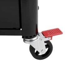 Weber Grills Genesis SI-E-330 Special Edition Propane Gas Grill With Sear Burner & Smoker Box - Black -Kitchen BBQ Sale Weber GENESIS 35310001 E 325s Propane Gas Grill with Sear Burner Black locking caster detail 2