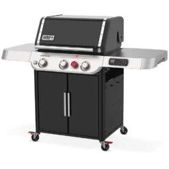 Weber Grills Genesis EX-325s Propane Gas Smart Grill With Sear Burner - Black -Kitchen BBQ Sale Weber GENESIS 35510001 EX 325s Propane Gas Smart Grill with Sear Burner Black angled 2