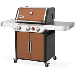Weber Grills Genesis E-325s Natural Gas Grill With Sear Burner - Copper 14 Weber Grills Genesis E-325s Natural Gas Grill With Sear Burner - Copper -Kitchen BBQ Sale Weber GENESIS 37320001 E 325s natural Gas Grill with Sear Burner Copper angled 2