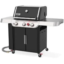 Weber Grills Genesis SI-E-330 Special Edition Propane Gas Grill With Sear Burner & Smoker Box - Black -Kitchen BBQ Sale Weber GENESIS 37913501 SI E 330 Special Edition Natural Gas Grill with Sear Burner Smoker Box Black angled 2
