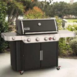 Weber Grills Genesis E-435 Natural Gas Grill With Sear Burner & Side Burner - Black -Kitchen BBQ Sale Weber GENESIS 38410001 E 435 natural Gas Grill with Sear Burner Side Burner Black lifestyle