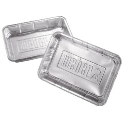 Weber Grills 13-Inch X 9-Inch Large Aluminum Drip Pan Liners - 10 Pack