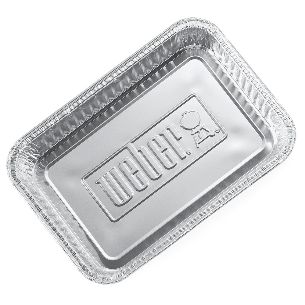 Weber Grills 8-Inch X 6-Inch Small Aluminum Drip Pan Liners For Spirit, Genesis, Genesis II/LX 200 And 300, And Q Gas Grills - 10 Pack 5 Weber Grills 8-Inch X 6-Inch Small Aluminum Drip Pan Liners For Spirit, Genesis, Genesis II/LX 200 And 300, And Q Gas Grills - 10 Pack - Image 3
