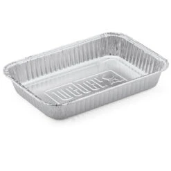 Weber Grills 8-Inch X 6-Inch Small Aluminum Drip Pan Liners For Spirit, Genesis, Genesis II/LX 200 And 300, And Q Gas Grills - 10 Pack 9 Weber Grills 8-Inch X 6-Inch Small Aluminum Drip Pan Liners For Spirit, Genesis, Genesis II/LX 200 And 300, And Q Gas Grills - 10 Pack -Kitchen BBQ Sale Weber Grills 8 Inch x 6 Inch Small Aluminum Drip Pan Liners for Spirit Genesis Genesis II LX 200 and 300 and Q Gas Grills 10 Pack 6415 Side View
