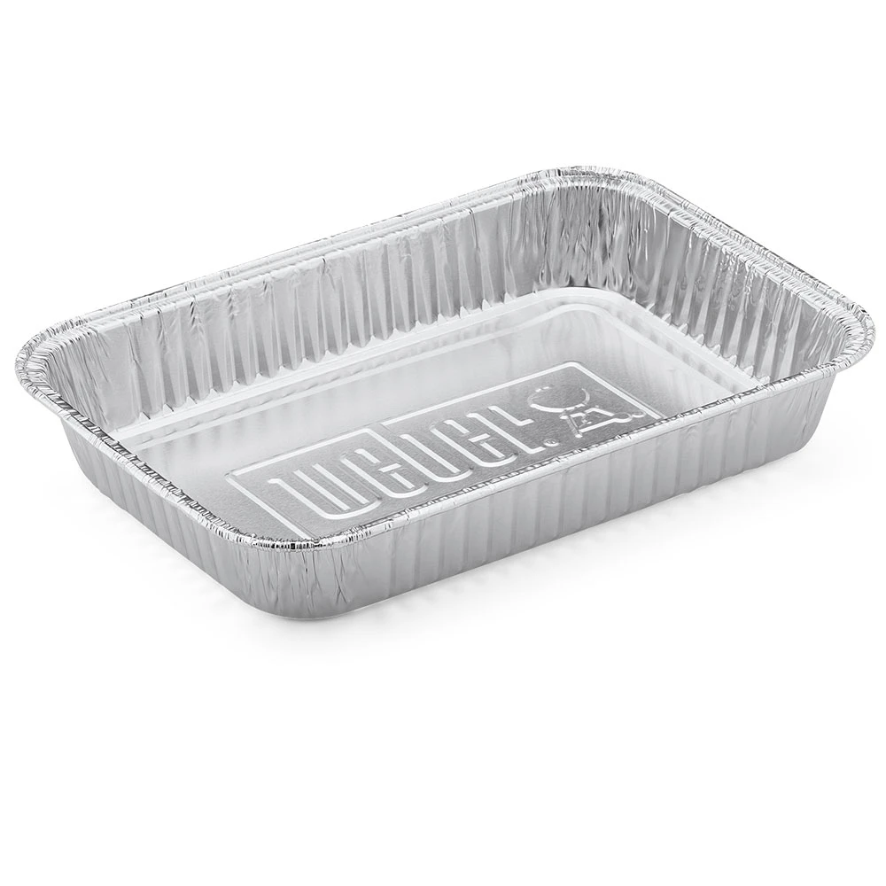 Weber Grills 8-Inch X 6-Inch Small Aluminum Drip Pan Liners For Spirit, Genesis, Genesis II/LX 200 And 300, And Q Gas Grills - 10 Pack 6 Weber Grills 8-Inch X 6-Inch Small Aluminum Drip Pan Liners For Spirit, Genesis, Genesis II/LX 200 And 300, And Q Gas Grills - 10 Pack - Image 4