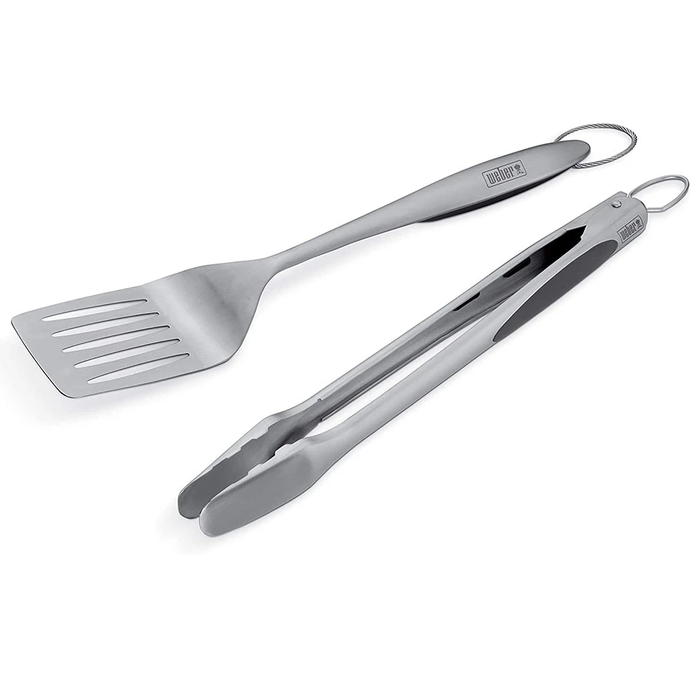 Weber Grills Deluxe Stainless Steel 2-Piece BBQ Tool Set 3 Weber Grills Deluxe Stainless Steel 2-Piece BBQ Tool Set