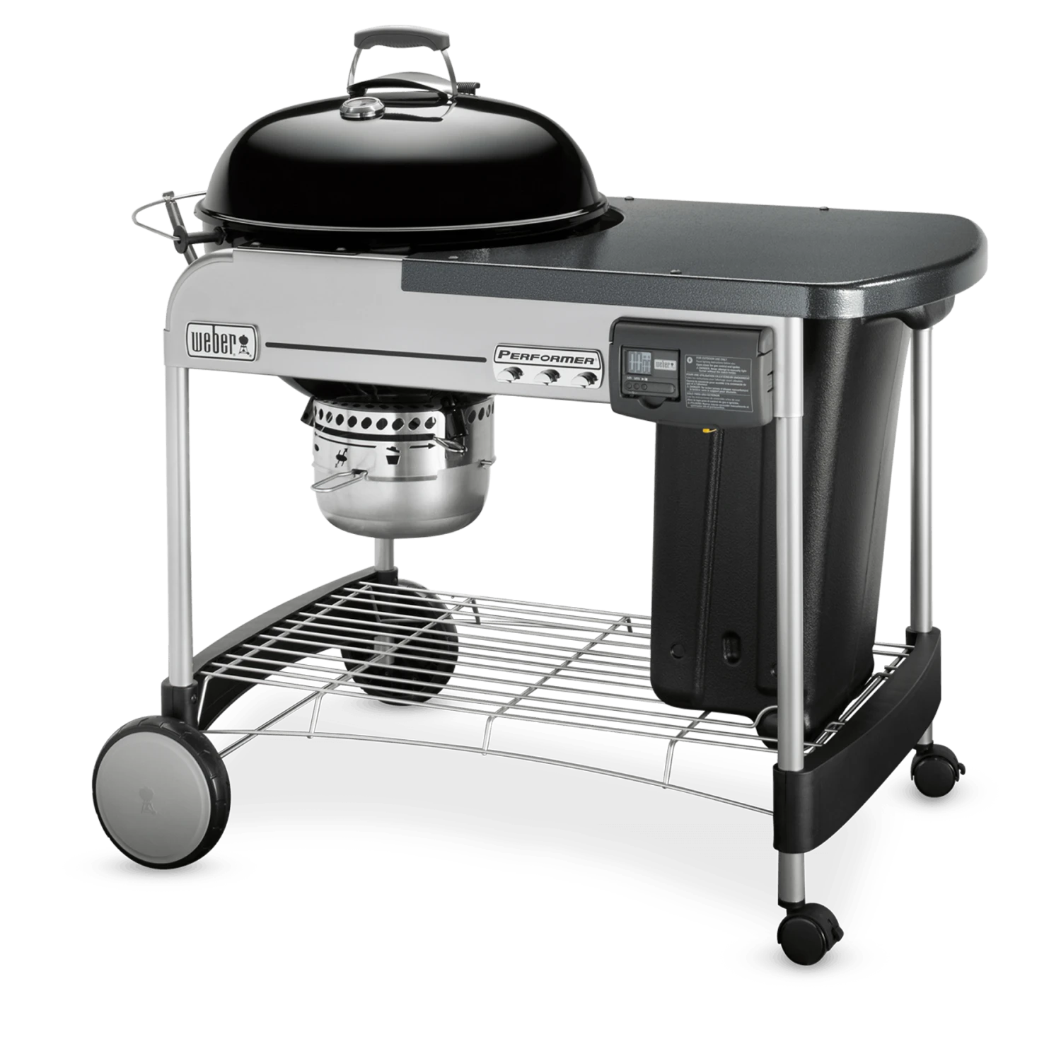 Weber Grills Performer Deluxe 22-Inch Freestanding Charcoal Grill With Touch-N-Go Ignition - Black 6 Weber Grills Performer Deluxe 22-Inch Freestanding Charcoal Grill With Touch-N-Go Ignition - Black - Image 4