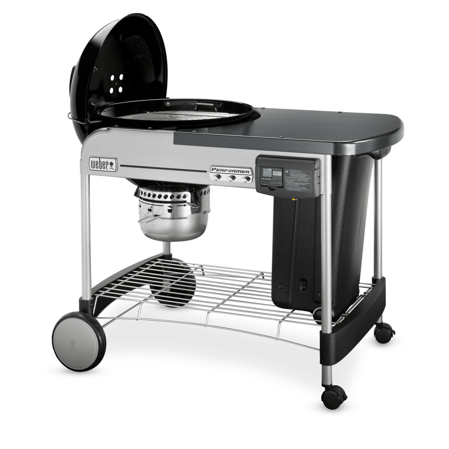 Weber Grills Performer Deluxe 22-Inch Freestanding Charcoal Grill With Touch-N-Go Ignition - Black 5 Weber Grills Performer Deluxe 22-Inch Freestanding Charcoal Grill With Touch-N-Go Ignition - Black - Image 3