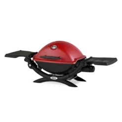 Weber Grills Q 1200 Portable Propane Gas Grill - Red -Kitchen BBQ Sale Weber Grills Q 1200 Portable Propane Gas Grill Red 51040001 Left