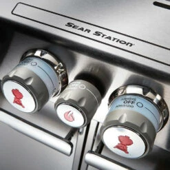 Weber Grills Summit Grill Center Natural Gas Grill With Rotisserie, Sear Burner, And Side Burner - Stainless Steel -Kitchen BBQ Sale Weber Grills Summit Grill Center Natural Gas Grill with Rotisserie Sear Burner and Side Burner Black 291101 Knobs