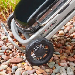 Weber Grills Traveler Portable Propane Gas Grill - Black -Kitchen BBQ Sale Weber Grills Traveler Portable Propane Gas Grill Black 9010001 Wheels Lifestyle