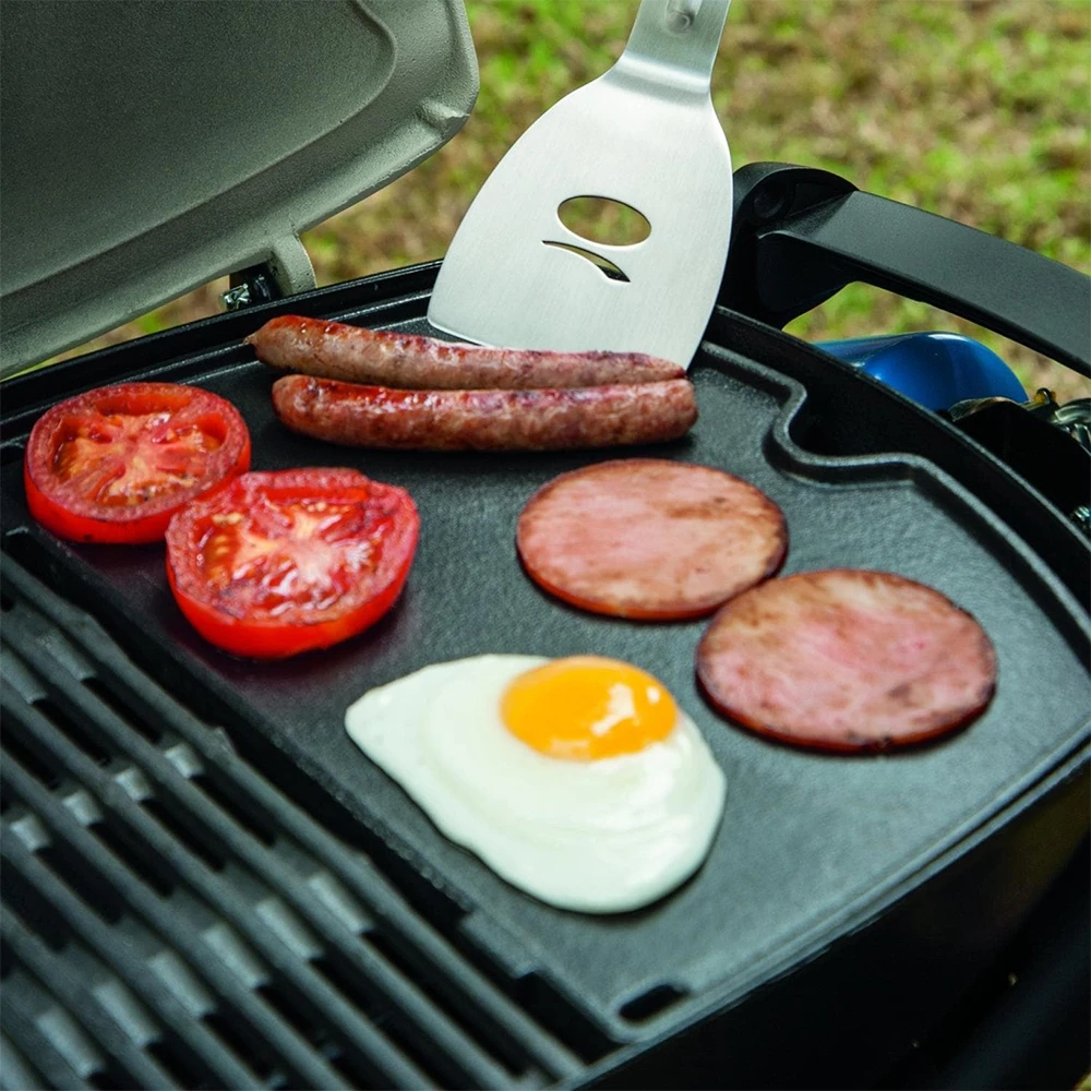 Weber Grills Porcelain-Enameled Cast Iron BBQ Griddle For Q 100/1000 Portable Gas Grills 4 Weber Grills Porcelain-Enameled Cast Iron BBQ Griddle For Q 100/1000 Portable Gas Grills - Image 2
