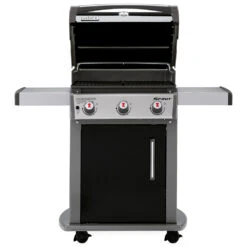 Weber Grills Spirit E-310 Freestanding Propane Gas Grill - Black -Kitchen BBQ Sale Weber Spirit E 310 Freestanding Propane Gas Grill Black 46510001 Open