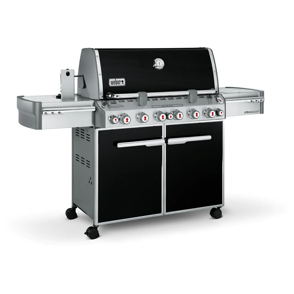 Weber Grills Summit E-670 Propane Gas Grill With Rotisserie, Sear Burner & Side Burner - Black 4 Weber Grills Summit E-670 Propane Gas Grill With Rotisserie, Sear Burner & Side Burner - Black - Image 2