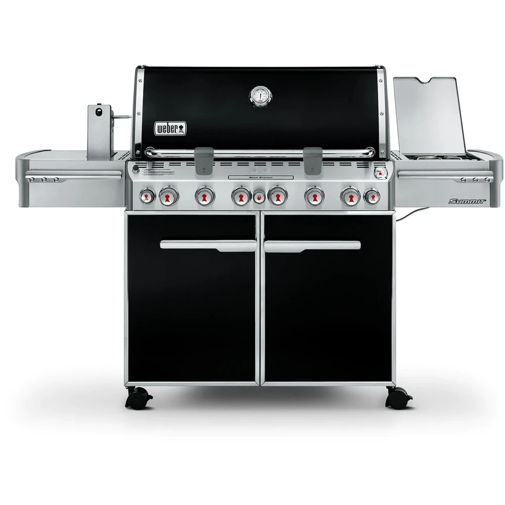 Weber Grills Summit E-670 Propane Gas Grill With Rotisserie, Sear Burner & Side Burner - Black 3 Weber Grills Summit E-670 Propane Gas Grill With Rotisserie, Sear Burner & Side Burner - Black