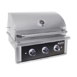 Wildfire Ranch Pro 30-Inch Black 304 Stainless Steel Freestanding Propane Gas Grill -Kitchen BBQ Sale WildFire30Angle
