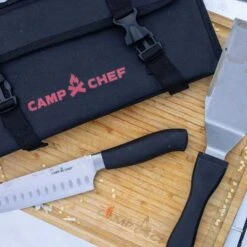 Camp Chef All-Purpose 5-Piece Stainless Steel Chef Tool Set With Case -Kitchen BBQ Sale Winter Ski Tailgate 20221220 16