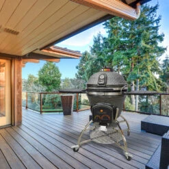 Icon Grills 700 Series Vision XD702 Maxis Freestanding Ceramic Kamado Grill - Gunmetal -Kitchen BBQ Sale XD702G 9