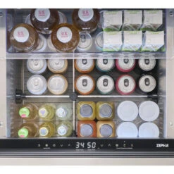 Zephyr Presrv 24-Inch 5.1 Cu. Ft. Outdoor Rated Dual Drawer Compact Stainless Steel Refrigerator -Kitchen BBQ Sale Zephyr Presrv 24 Inch 5 1 Cu Ft Outdoor Rated Dual Drawer Compact Stainless Steel Refrigerator PRRD24C2AS OD Drinks