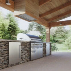 Zephyr Presrv 24-Inch 5.6 Cu. Ft. Outdoor Rated Beverage Cooler With Locking Door -Kitchen BBQ Sale Zephyr Presrv 24 Inch 5 6 Cu Ft Outdoor Rated Beverage Cooler with Locking Door Lifestyle