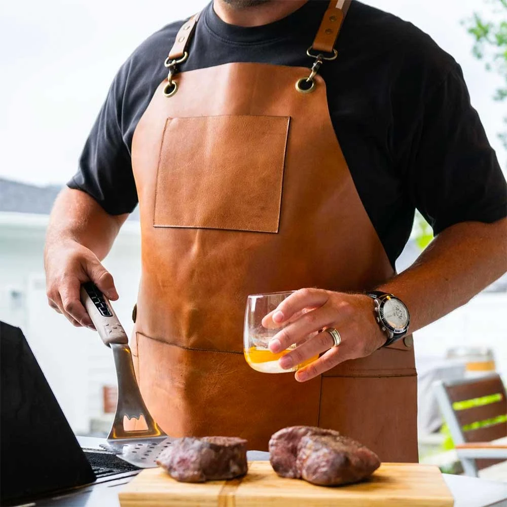The Apres Supply Co. Leatherman BBQ Apron - Full Grain Premium Leather 6 The Apres Supply Co. Leatherman BBQ Apron - Full Grain Premium Leather - Image 4